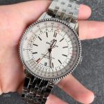 Swiss Breitling Navitimer White Dial Replica Watches 41mm